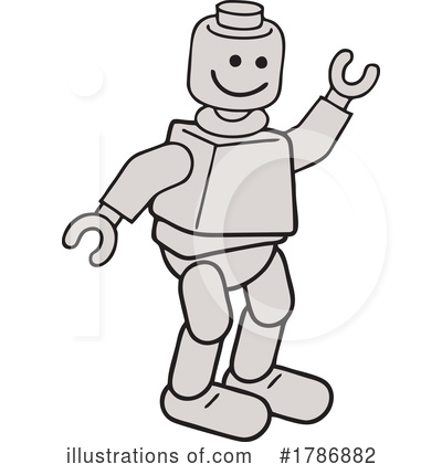 Robot Clipart #1786882 by Johnny Sajem