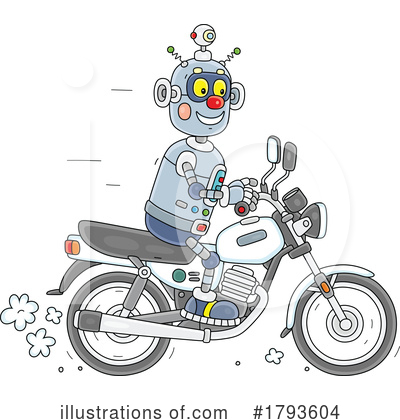 Royalty-Free (RF) Robot Clipart Illustration by Alex Bannykh - Stock Sample #1793604