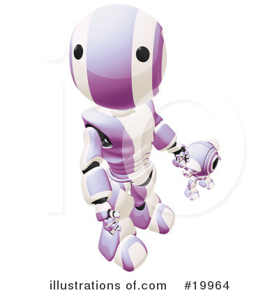 Royalty-Free (RF) Robot Clipart Illustration by Leo Blanchette - Stock Sample #19964