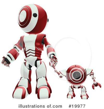 Royalty-Free (RF) Robot Clipart Illustration by Leo Blanchette - Stock Sample #19977