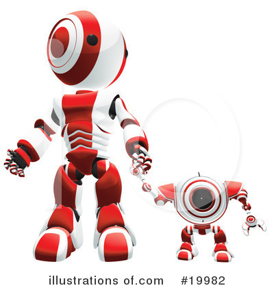 Royalty-Free (RF) Robot Clipart Illustration by Leo Blanchette - Stock Sample #19982
