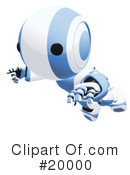 Robot Clipart #20000 by Leo Blanchette