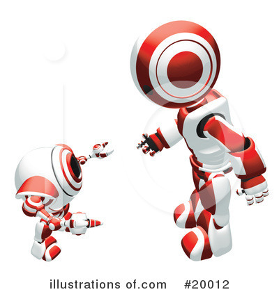 Royalty-Free (RF) Robot Clipart Illustration by Leo Blanchette - Stock Sample #20012