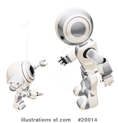 Royalty-Free (RF) Robot Clipart Illustration by Leo Blanchette - Stock Sample #20014