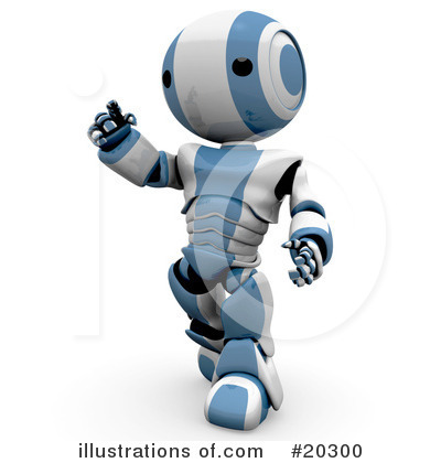 Royalty-Free (RF) Robot Clipart Illustration by Leo Blanchette - Stock Sample #20300
