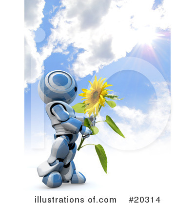 Sunflower Clipart #20314 by Leo Blanchette