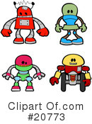 Robot Clipart #20773 by AtStockIllustration