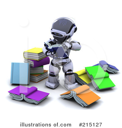 Royalty-Free (RF) Robot Clipart Illustration by KJ Pargeter - Stock Sample #215127