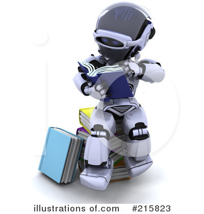 Royalty-Free (RF) Robot Clipart Illustration by KJ Pargeter - Stock Sample #215823