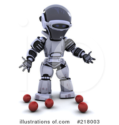 Royalty-Free (RF) Robot Clipart Illustration by KJ Pargeter - Stock Sample #218003