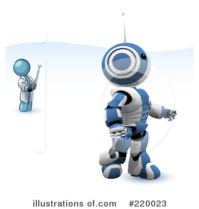 Royalty-Free (RF) Robot Clipart Illustration by Leo Blanchette - Stock Sample #220023