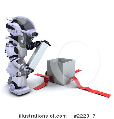 Royalty-Free (RF) Robot Clipart Illustration by KJ Pargeter - Stock Sample #222017