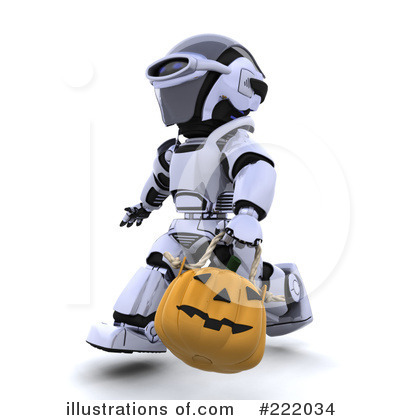 Royalty-Free (RF) Robot Clipart Illustration by KJ Pargeter - Stock Sample #222034
