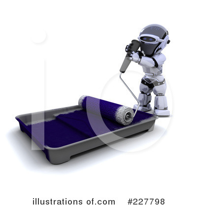 Royalty-Free (RF) Robot Clipart Illustration by KJ Pargeter - Stock Sample #227798