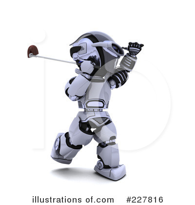 Royalty-Free (RF) Robot Clipart Illustration by KJ Pargeter - Stock Sample #227816
