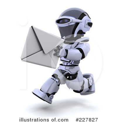 Royalty-Free (RF) Robot Clipart Illustration by KJ Pargeter - Stock Sample #227827
