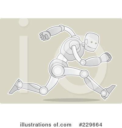 Royalty-Free (RF) Robot Clipart Illustration by Qiun - Stock Sample #229664