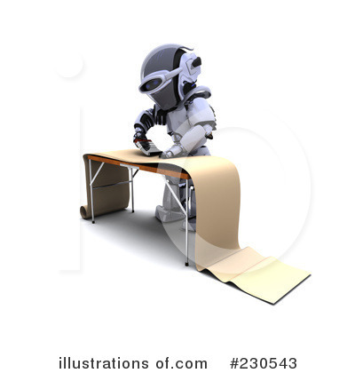 Royalty-Free (RF) Robot Clipart Illustration by KJ Pargeter - Stock Sample #230543