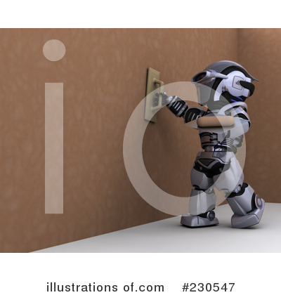 Royalty-Free (RF) Robot Clipart Illustration by KJ Pargeter - Stock Sample #230547