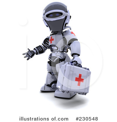 Royalty-Free (RF) Robot Clipart Illustration by KJ Pargeter - Stock Sample #230548