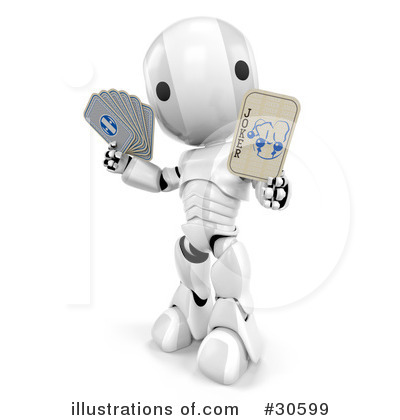 Royalty-Free (RF) Robot Clipart Illustration by Leo Blanchette - Stock Sample #30599
