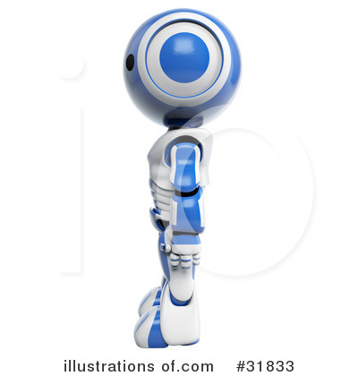 Royalty-Free (RF) Robot Clipart Illustration by Leo Blanchette - Stock Sample #31833