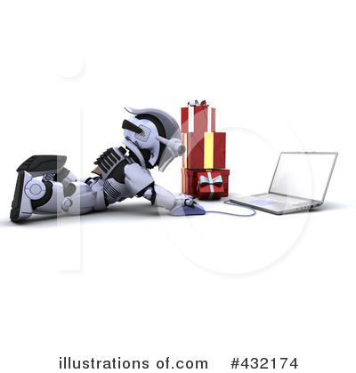 Royalty-Free (RF) Robot Clipart Illustration by KJ Pargeter - Stock Sample #432174