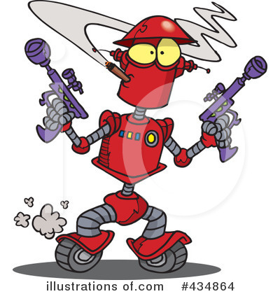 Robot Clipart #434864 by toonaday