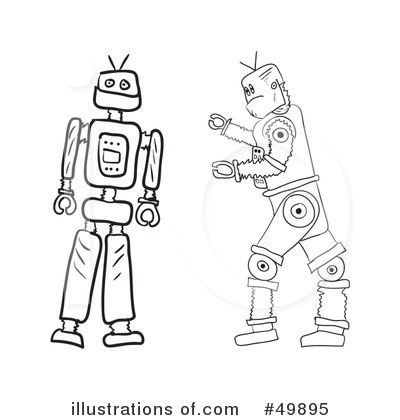 Royalty-Free (RF) Robot Clipart Illustration by Arena Creative - Stock Sample #49895