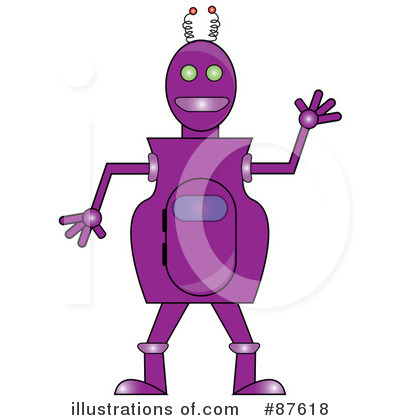 Royalty-Free (RF) Robot Clipart Illustration by Pams Clipart - Stock Sample #87618