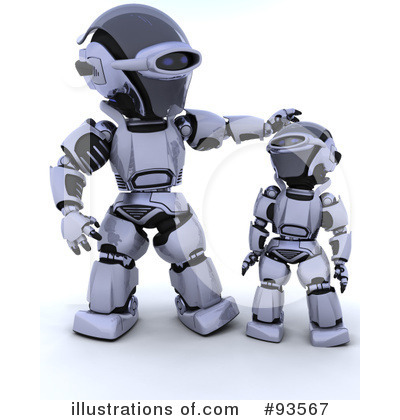 Royalty-Free (RF) Robot Clipart Illustration by KJ Pargeter - Stock Sample #93567