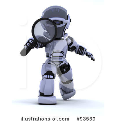 Royalty-Free (RF) Robot Clipart Illustration by KJ Pargeter - Stock Sample #93569