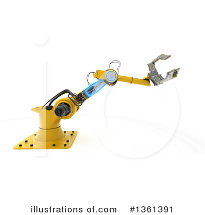 Royalty-Free (RF) Robotic Arm Clipart Illustration by KJ Pargeter - Stock Sample #1361391