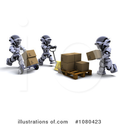 Royalty-Free (RF) Robots Clipart Illustration by KJ Pargeter - Stock Sample #1080423