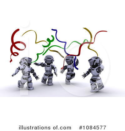 Royalty-Free (RF) Robots Clipart Illustration by KJ Pargeter - Stock Sample #1084577