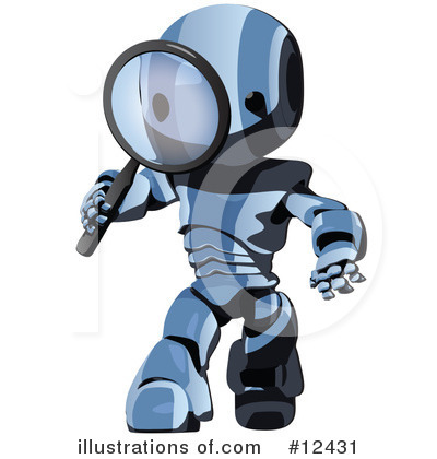 Royalty-Free (RF) Robots Clipart Illustration by Leo Blanchette - Stock Sample #12431