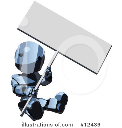 Royalty-Free (RF) Robots Clipart Illustration by Leo Blanchette - Stock Sample #12436