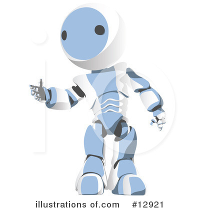 Royalty-Free (RF) Robots Clipart Illustration by Leo Blanchette - Stock Sample #12921