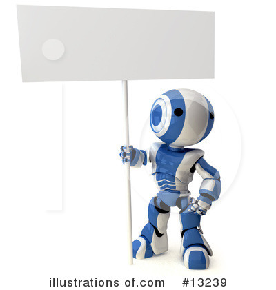 Royalty-Free (RF) Robots Clipart Illustration by Leo Blanchette - Stock Sample #13239