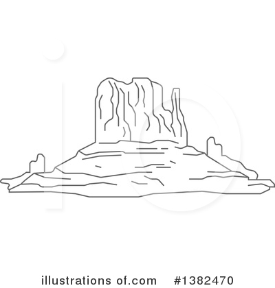 Royalty-Free (RF) Rock Formations Clipart Illustration by Vector Tradition SM - Stock Sample #1382470