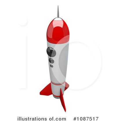 Royalty-Free (RF) Rocket Clipart Illustration by Leo Blanchette - Stock Sample #1087517