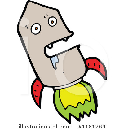 Royalty-Free (RF) Rocket Clipart Illustration by lineartestpilot - Stock Sample #1181269