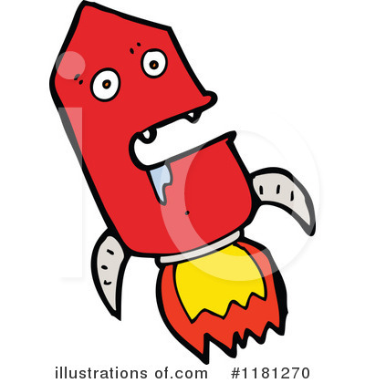 Royalty-Free (RF) Rocket Clipart Illustration by lineartestpilot - Stock Sample #1181270
