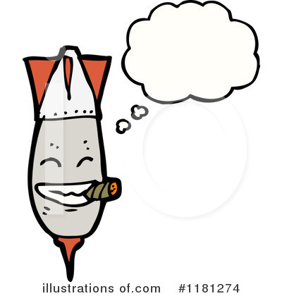 Royalty-Free (RF) Rocket Clipart Illustration by lineartestpilot - Stock Sample #1181274