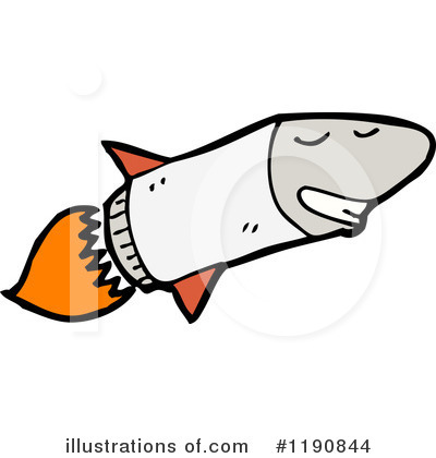 Royalty-Free (RF) Rocket Clipart Illustration by lineartestpilot - Stock Sample #1190844