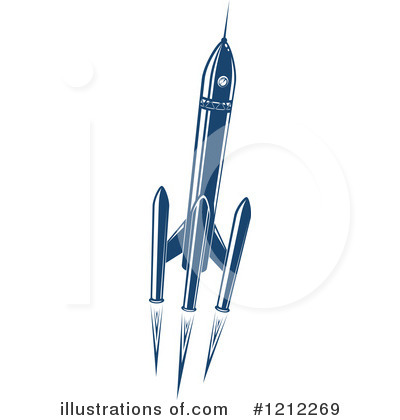 Royalty-Free (RF) Rocket Clipart Illustration by Vector Tradition SM - Stock Sample #1212269