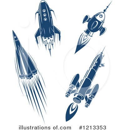 Royalty-Free (RF) Rocket Clipart Illustration by Vector Tradition SM - Stock Sample #1213353