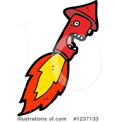Royalty-Free (RF) Rocket Clipart Illustration by lineartestpilot - Stock Sample #1237133
