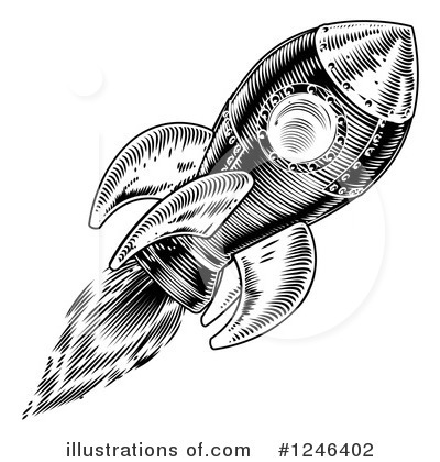 Royalty-Free (RF) Rocket Clipart Illustration by AtStockIllustration - Stock Sample #1246402