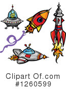 Rocket Clipart #1260599 by Chromaco